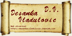 Desanka Vladulović vizit kartica